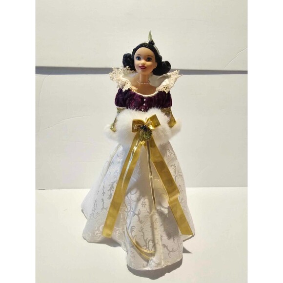 Snow White Holiday Princess 1998 Barbie Doll with Stand - No Box - Picture 1 of 11